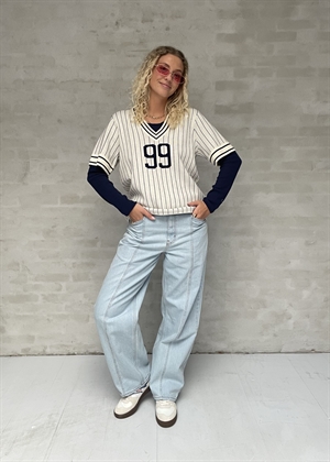 Cannie tee Creme Navy Stripe Baum Und Pferdgarten 